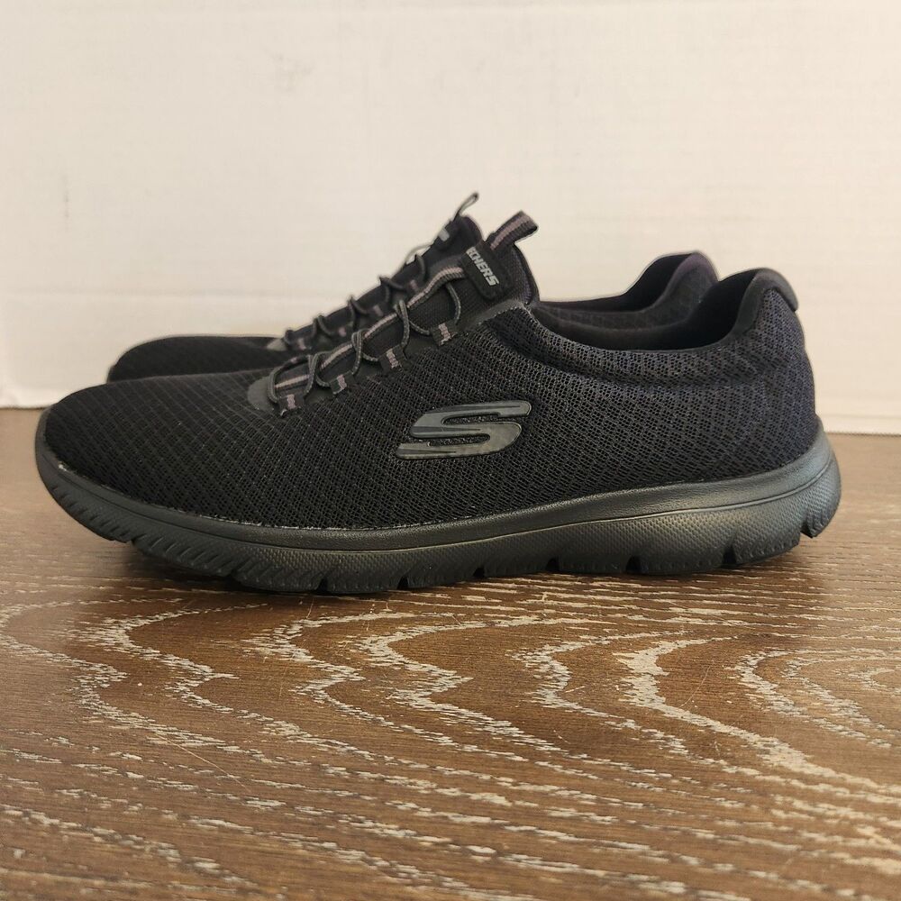 Skechers Summit Black # 12980 Women’s Size 9.5 Slip On Memory Foam Sneakers